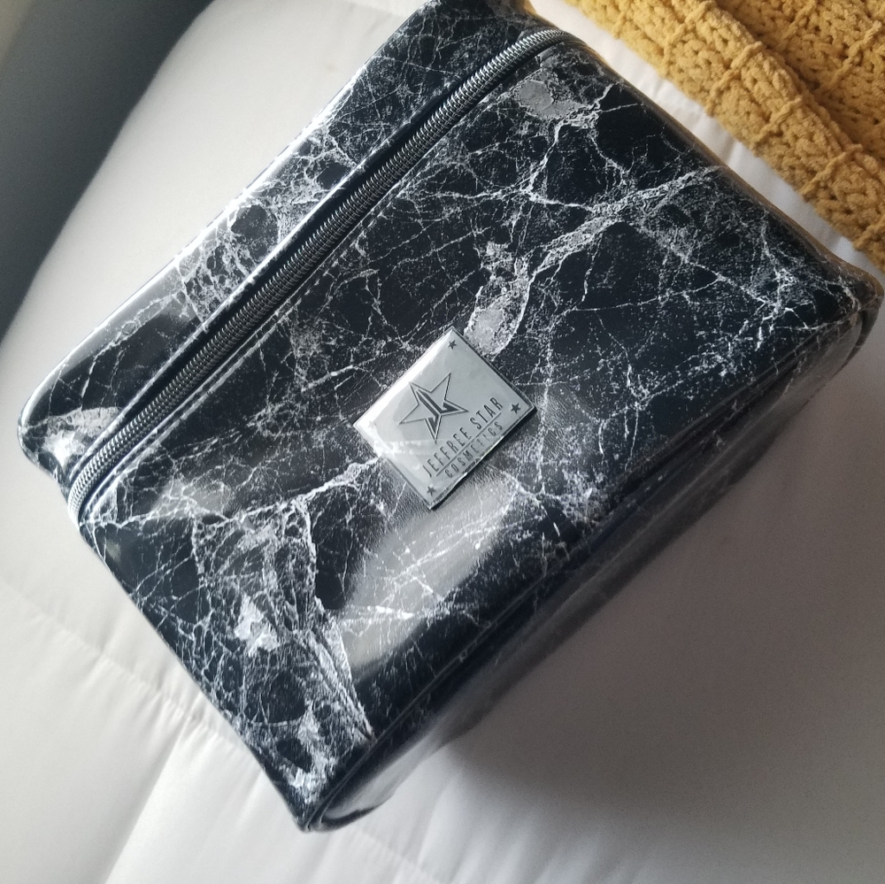 Jeffree Star Black Marble Makeup Bag